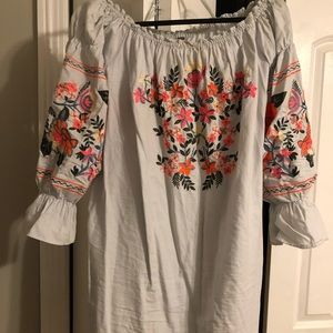 Off the shoulder Free People dress. Large